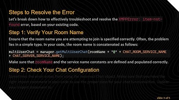 Solving the XMPPError: item-not-found Issue in Android Chat Apps Using Openfire