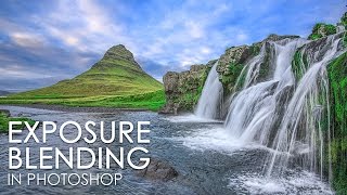 Manual Exposure Blending Technique for Amazing Landscapes - Photoshop Tutorial [Photoshopdesire.com]