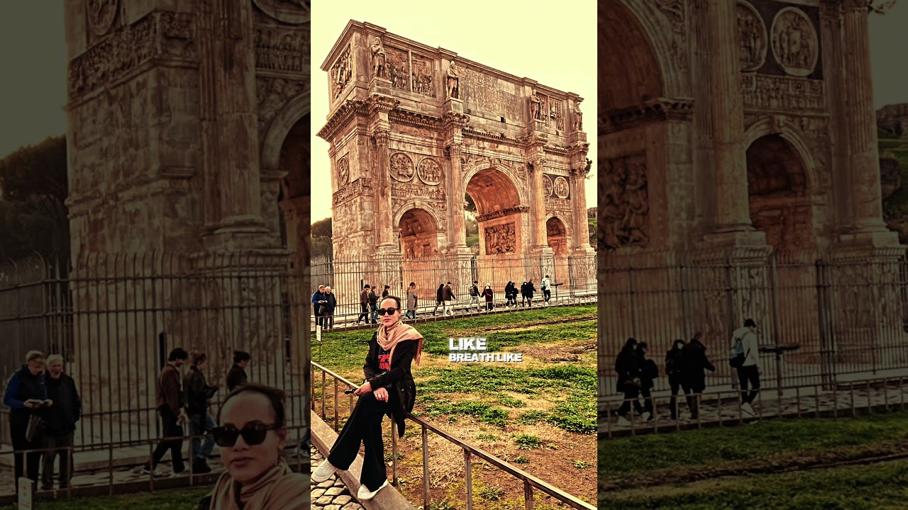 The Arch of Constantine Rome Italy 🇮🇹 #fyp #travel #europetravel #romeitaly #fypシ゚viral #fypシ