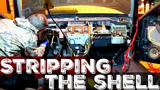 How To Completely Strip A Car Interior For Parts! Honda Civic Rebuild and Restoration Project