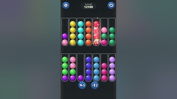 Ball Sort by Infinite Joy: Levels 12107, 12108, 12109