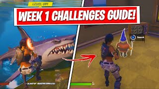 Fortnite Season 3 Week 1 Challenges Guide &amp; Locations! (FULL CHALLENGES FAST &amp; EASY)