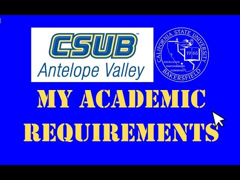 MyCSUB Student Portal - My Academic Requirement Page