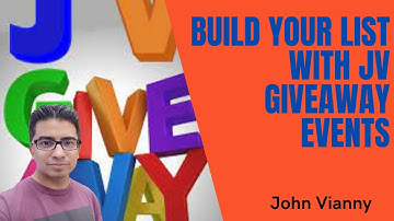 Build Your Email List With JV Giveaway Events
