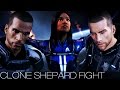 Mass Effect 3 - Clone Shepard Fight (All Characters/Dialogue/Male/Citadel DLC)