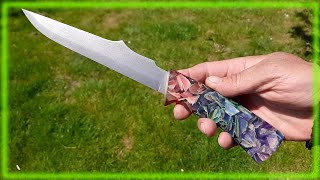 видео: Нож с рукоятью из листьев кукурузы картинка: Нож с рукоятью из листьев кукурузы