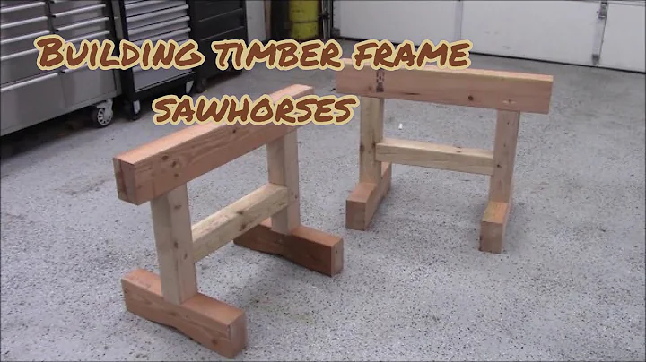 building  timber  frame saw horses