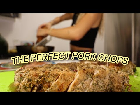 COOKING WITH KRISTEN! | The Perfect Pork Chops
