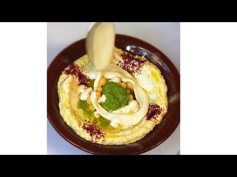 How To Make HUMMUS in 5 min. Jerusalem Homemade Recipe 😋