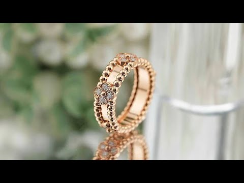 Van Cleef & Arpels ペルレ スウィートクローバー リング ローズ