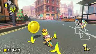 London Loop - Mario Kart 8 Deluxe (Switch) DLC Course 150cc (Baby Peach riding Jet Bike)