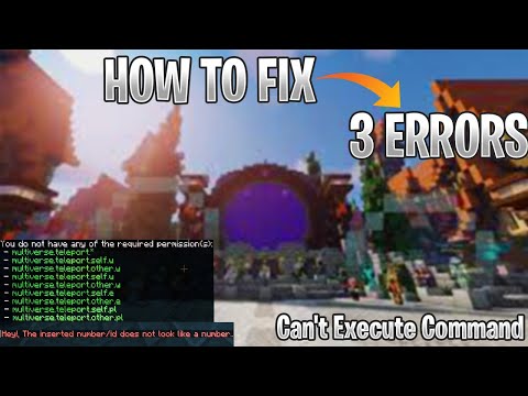 How To Fix 3 Errors Multiverse You dont have permission | Hey the Inserted number!! in #minecraft