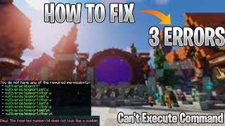 How To Fix 3 Errors Multiverse You dont have permission | Hey the Inserted number!! in #minecraft