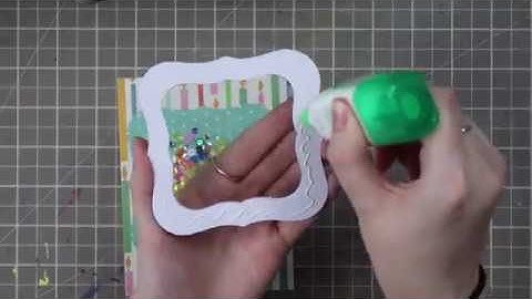 How To Make a Shaker Card Using Die Cutting // Birthday Shaker Card Tutorial