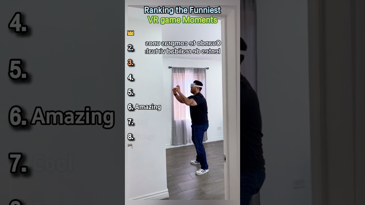 Funny VR Moments#vr #virtualreality#gaming#reaction#fails#comedy#funny#viral#fyp
