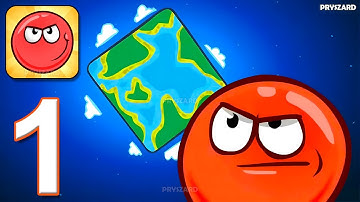 Red Ball 4 - Gameplay Walkthrough Part 1 - Green Hills Level 1-15 & Boss (iOS, Android)