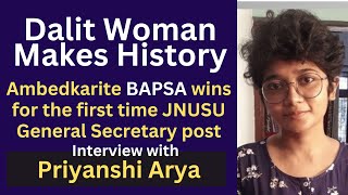 Dalit Woman makes History as Priyanshi Arya of BAPSA becomes JNUSU General Secretary I Abhay Kumar