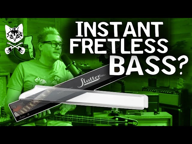 Converting a Bass Instantly to Fretless! Testing the Flatter class=