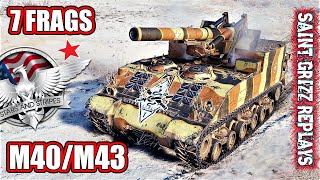 WoT M40/M43 Gameplay ♦ 7 Frags 4.6k Dmg ♦ SPG Arty Review