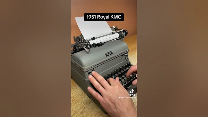 How to use all functions on a 1951 Royal KMG vintage desktop typewriter