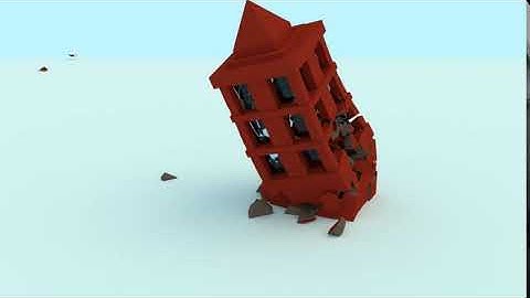 Testing Building Destruction using Blender 2.79