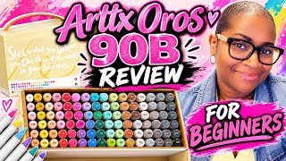 ARE These Markers Worth It?! 😱 | Artx Oros 90B Marker Review for Beginners #arrtx90colors