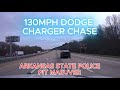 Dodge Charger Gets PIT After 130MPH Pursuit | Arkansas State Police.