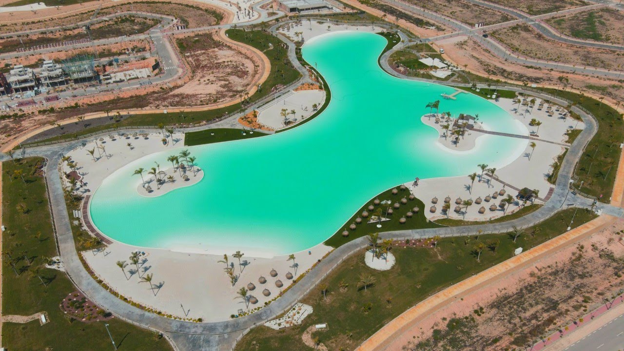Santa Rosalía Lake and Life Resort from above