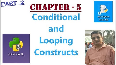 PART 2 (CONDITIONAL AND LOOPING CONSTRUCT)