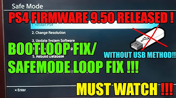 PS4 9.50 UPDATE! | How to SAFELY INSTALL PS4 9.50 UPDATE | PS4 Bootloop ERROR FIX!