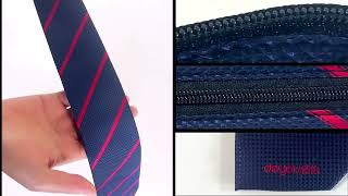Logo zipper tie video