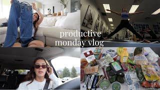 productive monday vlog | pilates, unboxing, cooking |