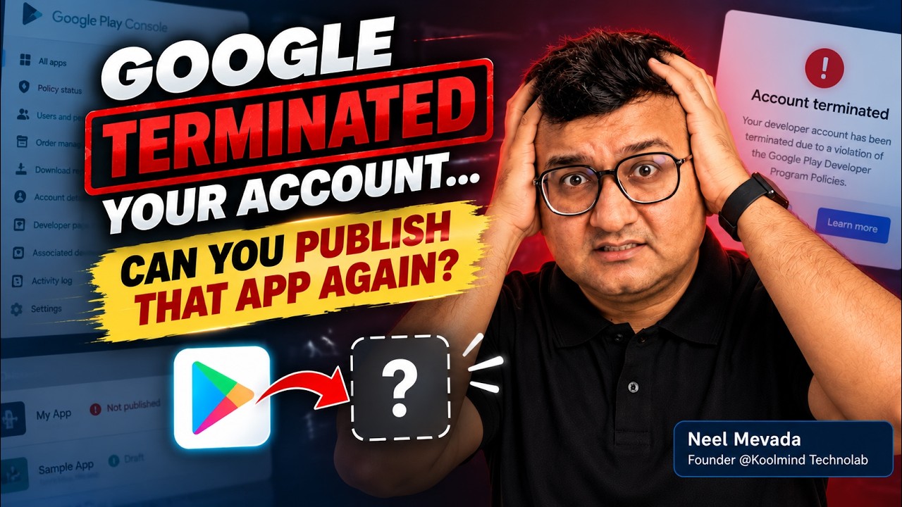 Upload app to Google Play Store After Termination of your previous ...