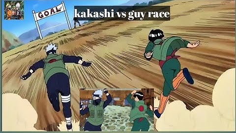Guy challenge kakashi for a final eternal rival race [naruto edit (hindi dubbed)] #naruto