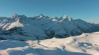 Swiss Alps In Winter Stock Video