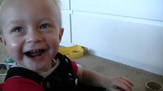 Baby Micah's First Word - 'Giggle' by BruBearBaby 488,885 views 12 years ago 49 seconds