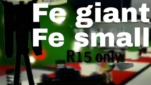 Roblox Fe Script Showcase| Fe Giant and Fe Small script| Fluxus and Hydrogen