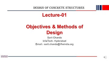 Design of Concrete Structures | Lecture 1 | Sarit Chanda