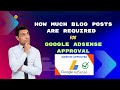 How Much Blog Posts are Required for Google AdSense Approval #softtechi