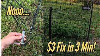 RentACoop Net Repair | Fix Broken Posts in 3 Minutes for $3