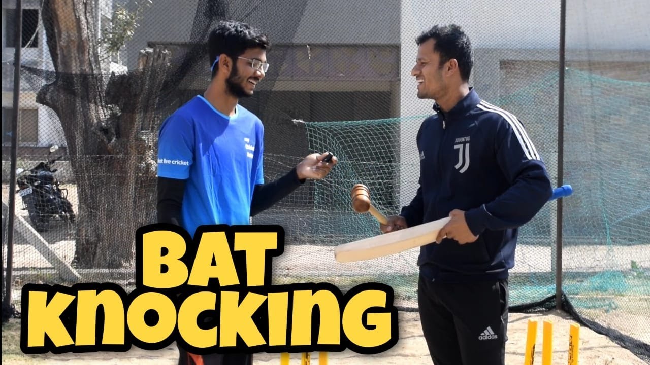 BEST way to KNOCK my BAT Cricket bat knocking YouTube