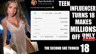 Teen Influencer Piper Rockelle announces she’s earned nearly $3 million in 24 hrs.
