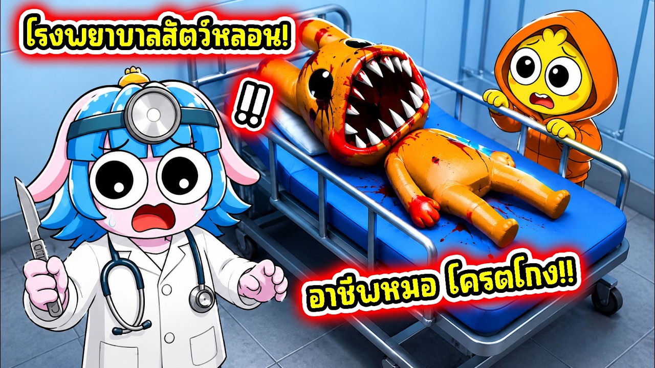 โครตโกง! เล่นอาชีพหมอในโรงพยาบาลสัตว์! l Roblox Animal Hospital (Anomaly)