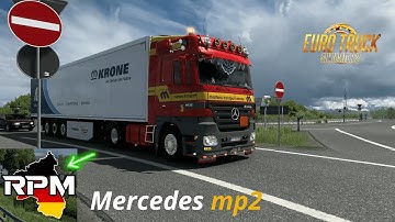 ETS2 1.53 RPM map Update 1.2 + mercedes mp2 engine sound Mod