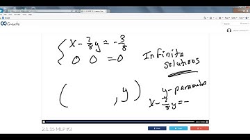 2.1.15 MLP #3 Echelon Method &  TI-84 solving systems