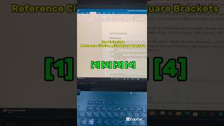 How To Include Reference Citation With Square Brackets in MS Word