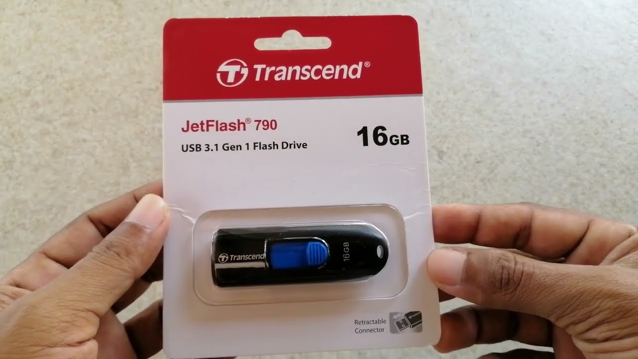 Transcend 16GB JetFlash 790 USB 3.0 Flash Drive (Black)