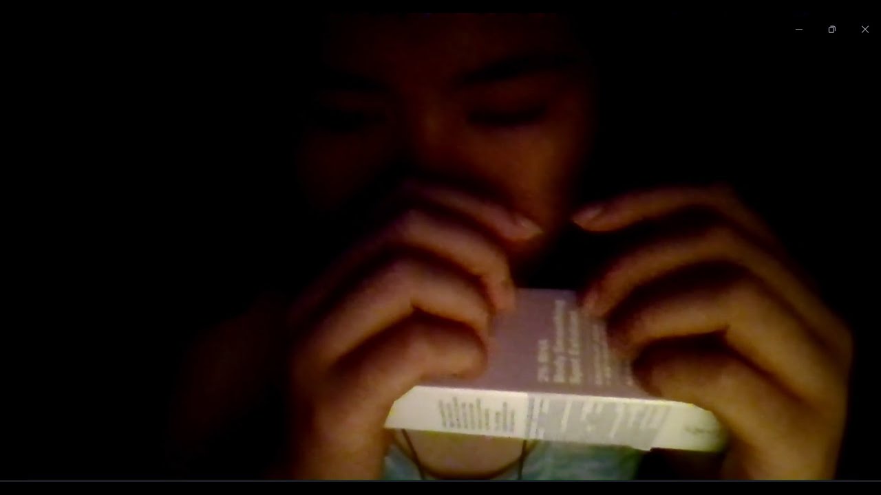 low-quality asmr on empty products (little talking)