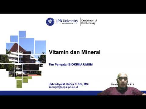 Kuliah Biokimia Umum - Vitamin dan Mineral (FKH IPB)