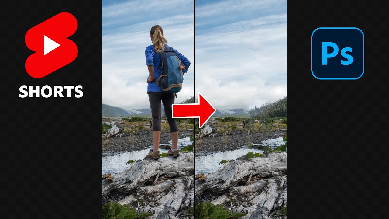 Remove a Person From a Photo in Photoshop! #shorts - Photo Craftavl